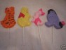 296sp Honey Bear Friends Large Chocolate Candy Lollipop Mold